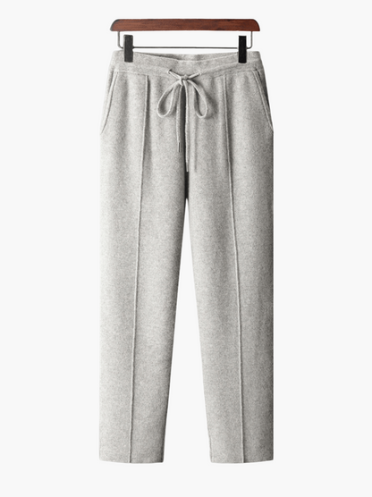 Wool Straight-Leg Sweatpants