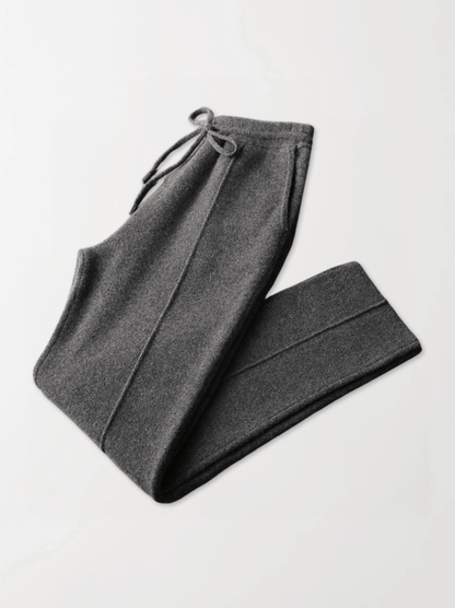 Wool Straight-Leg Sweatpants